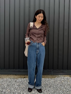 「coca（coca）（コカ）のアイテム」を使った、eriさん（レディース・163cm）の秋コーディネート