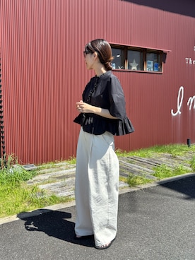 「CANAL JEAN（キャナルジーン）のアイテム」を使った、eriさん（レディース・163cm）の夏コーディネート