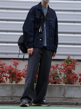 「春服デビュー宣言」｜「アイテム（セットアップ）」を使った、hikaruさん（メンズ・172cm）の春コーディネート