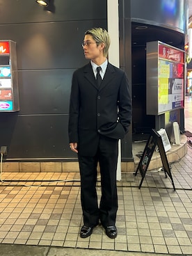 「アイテム（テーラードジャケット）」を使った、syutaさん（メンズ・168cm・10代）の秋コーディネート