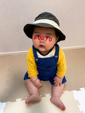 「ZARA KIDS」｜「アイテム（オールインワン・サロペット）」を使った、nosuke15さん（キッズ・70cm）の春コーディネート