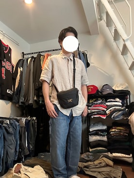「ARC'TERYX（アークテリクス）のアイテム」を使った、山下さん（メンズ・170cm）の夏コーディネート