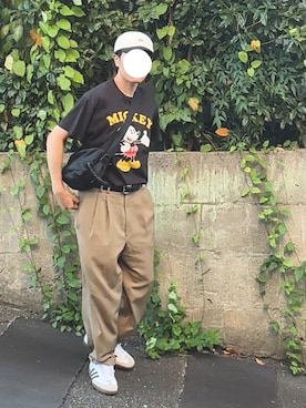「ミッキーT」｜山下さん（メンズ・170cm）の夏コーディネート