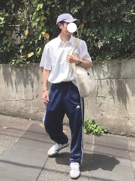 「BROOKS BROTHERS（ブルックスブラザーズ）のアイテム」を使った、山下さん（メンズ・170cm）の夏コーディネート