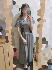 snidel ウエストリブシアーワンピース Fubail / ウエストリブシアーワンピース