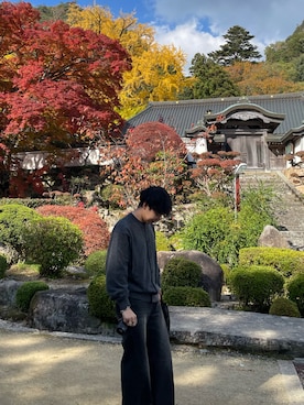 「ADER error（アーダーエラー）のアイテム」を使った、Yさん（メンズ・166cm）の秋コーディネート