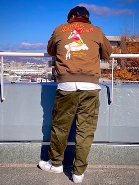 Ruminaさん（メンズ・183cm）の冬コーディネート