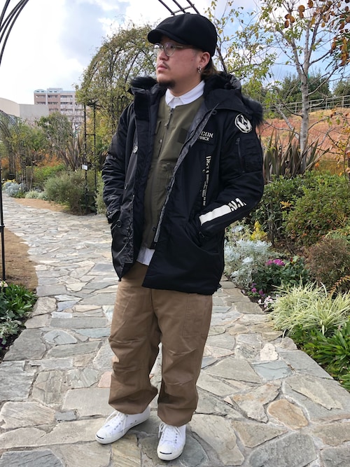 AVIREX FLIGHT DECK VEST フード付 AVIREX FLIGHT DECK VEST フード付