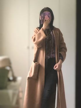 「VERSACE（ヴェルサーチ）のアイテム（トップス）」を使った、angela778さん（レディース・168cm）の春コーディネート