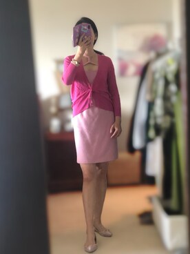 「TORY BURCH（トリーバーチ）のアイテム（ジャケット/アウター）」を使った、angela778さん（レディース・168cm）の夏コーディネート