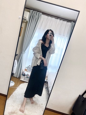 「amel（エイメル）のアイテム」を使った、SHIHOさん（レディース・166cm）の夏コーディネート