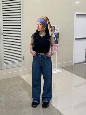 「アイテム（スリッポン）」を使った、キヨさん（レディース・163cm）の秋コーディネート