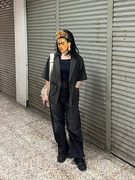 「アイテム（ジャケット/アウター）」を使った、キヨさん（レディース・163cm）の夏コーディネート