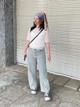 「KBF（ケイビーエフ）のアイテム」を使った、キヨさん（レディース・163cm）の夏コーディネート