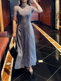 lagunamoon LADYナローレースマキシワンピース