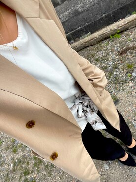 「LIPSERVICE（リップサービス）のアイテム（ジャケット/アウター）」を使った、ya-maさん（レディース・147cm）の秋コーディネート