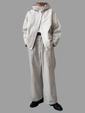 「unrelaxing（アンリラクシング）のアイテム（パンツ）」を使った、Haさん（メンズ・168cm）の春コーディネート