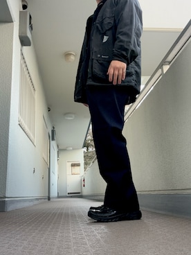 「MM6 Maison Margiela（ｴﾑｴﾑｼｯｸｽ ﾒｿﾞﾝ ﾏﾙｼﾞｪﾗ）のアイテム（シューズ）」を使った、manmosuさん（メンズ・175cm）の冬コーディネート