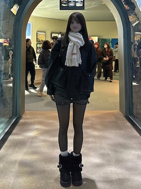 「アイテム（ブルゾン）」を使った、nonoさん（レディース・162cm）の秋コーディネート