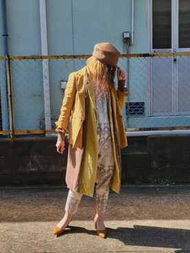 「アイテム（カーディガン/ボレロ、ブラウン系）」を使った、oddity_plusさん（レディース・161cm）の秋コーディネート
