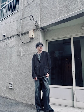 「Adoon plain（アドーンプレーン）のアイテム（ジャケット/アウター）」を使った、ぬさん（メンズ・174cm）の秋コーディネート