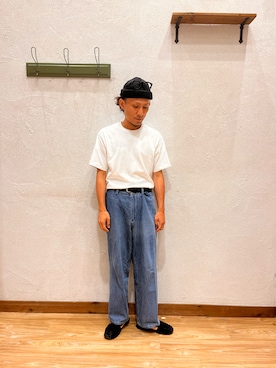 「La Manual Alpargatera（マヌアル・アルパルガテラ）のアイテム」を使った、yujiroさん（メンズ・173cm）の夏コーディネート