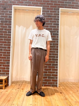 「La Manual Alpargatera（マヌアル・アルパルガテラ）のアイテム」を使った、yujiroさん（メンズ・173cm）の夏コーディネート