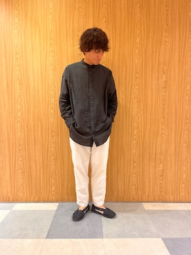 「La Manual Alpargatera（マヌアル・アルパルガテラ）のアイテム」を使った、yujiroさん（メンズ・173cm）の夏コーディネート