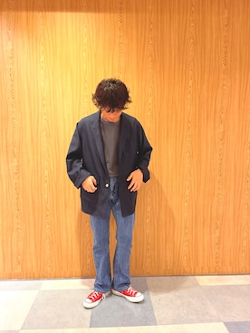 「orSlow（オアスロウ）のアイテム（トップス）」を使った、yujiroさん（メンズ・173cm）の夏コーディネート