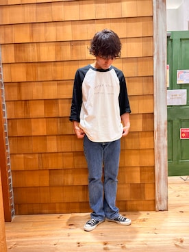 「orSlow（オアスロウ）のアイテム（トップス）」を使った、yujiroさん（メンズ・173cm）の夏コーディネート