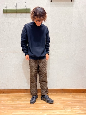 「パラブーツ」｜「アイテム（スウェット）」を使った、yujiroさん（メンズ・173cm）の冬コーディネート