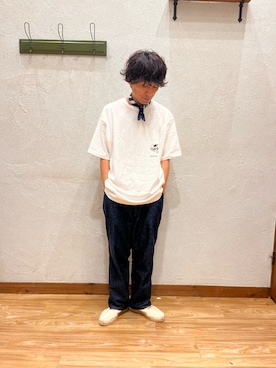 「La Manual Alpargatera（マヌアル・アルパルガテラ）のアイテム」を使った、yujiroさん（メンズ・173cm）の夏コーディネート