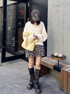 「アイテム（帽子）」を使った、yuiさん（レディース・162cm・20代）の冬コーディネート