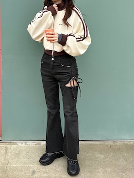 「アイテム（ブルゾン）」を使った、yuiさん（レディース・162cm・20代）の春コーディネート