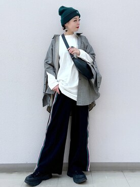 「JEANASIS（ジーナシス）のアイテム（その他シューズ）」を使った、SHIZUKA❁⃘*.ﾟさん（レディース・160cm）の冬コーディネート