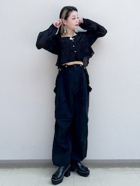 「PAGEBOY（ページボーイ）のアイテム（サンダル）」を使った、SHIZUKA❁⃘*.ﾟさん（レディース・160cm）の春コーディネート