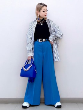 「PBLIM（ページボーイリム）の【PAGEBOYLIM】シアータートルインナー（Tシャツ/カットソー）」を使った、SHIZUKA❁⃘*.ﾟさん（レディース・160cm）の春コーディネート