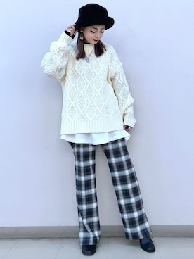 SHIZUKA❁⃘*.゚さん(レディース・160cm)の冬コーディネート