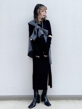 「PBLIM（ページボーイリム）のアイテム（ワンピース/ドレス）」を使った、SHIZUKA❁⃘*.ﾟさん（レディース・160cm）の春コーディネート