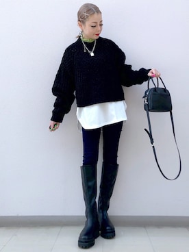 SHIZUKA❁⃘*.゚さん(レディース・160cm)の冬コーディネート