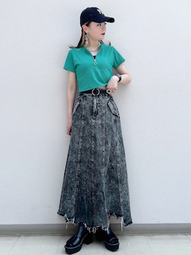 「PAGEBOY（ページボーイ）のアイテム（サンダル）」を使った、SHIZUKA❁⃘*.ﾟさん（レディース・160cm）の春コーディネート