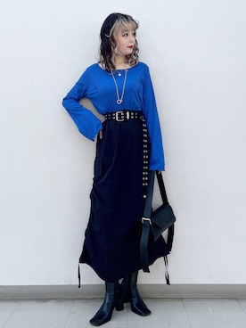 「PBLIM（ページボーイリム）のアイテム（アクセサリー）」を使った、SHIZUKA❁⃘*.ﾟさん（レディース・160cm）の春コーディネート