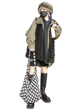 「JEANASIS（ジーナシス）のアイテム（ミリタリージャケット）」を使った、SHIZUKA❁⃘*.ﾟさん（レディース・160cm）の秋コーディネート