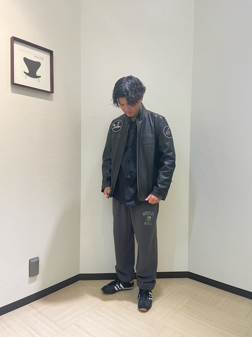 《直営店限定》AGED WAPPEN STAND ZIP RIDERS / エイジド ワッペン スタンドジップ ライダース / AVIREX / アヴィレックス