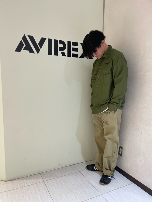 USN TYPEWRIGHTER FATIGUE LONG SLEEVE SHIRT / USN タイプライター ファティーグ 長袖 シャツ / AVIREX /アヴィレックス