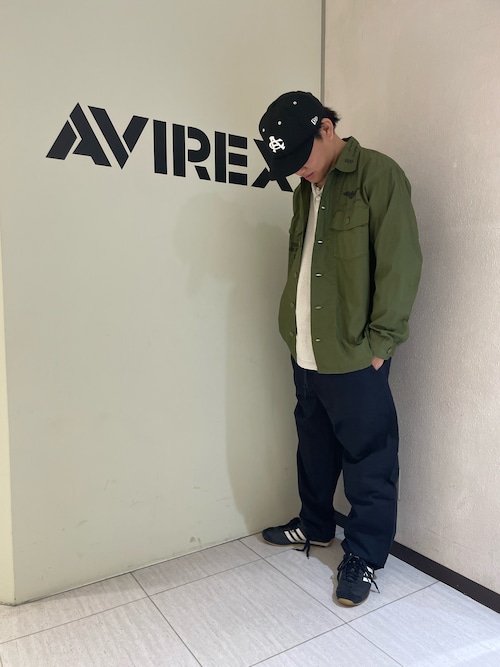 USN TYPEWRIGHTER FATIGUE LONG SLEEVE SHIRT / USN タイプライター ファティーグ 長袖 シャツ / AVIREX /アヴィレックス