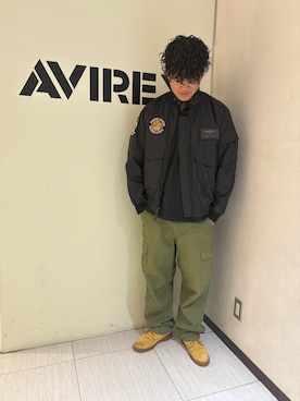 「AVIREX（アヴィレックス）のアイテム」を使った、Yu OTSUKAさん（メンズ・176cm）の秋コーディネート
