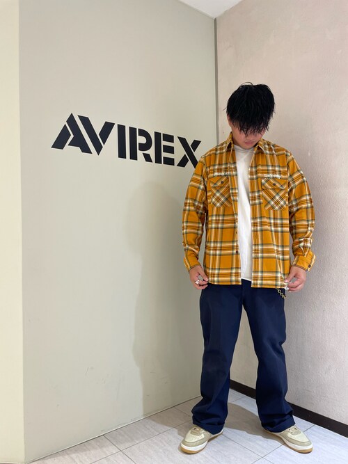 《COLLECTION》COTTON CHECK EMBROIDERY SHIRT / コットン チェック エンブロイデリー シャツ / AVIREX / アヴィレックス
