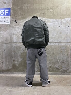 「アイテム（チノパンツ、その他）」を使った、Yu OTSUKAさん（メンズ・176cm）の春コーディネート