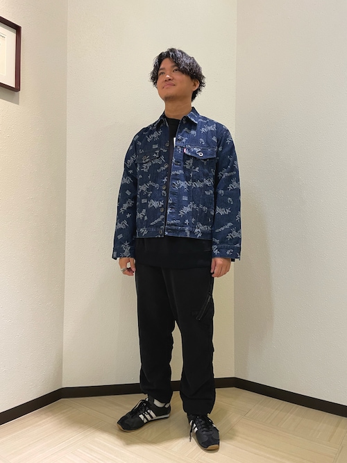 アヴィレックス AVIREX TAGGING JACQUARD DENIM JACKET/タギング